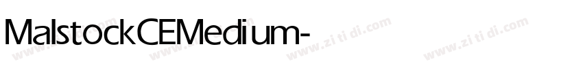 MalstockCE Medium字体转换